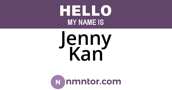 Jenny Kan