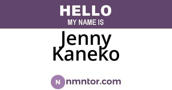 Jenny Kaneko