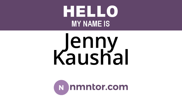 Jenny Kaushal