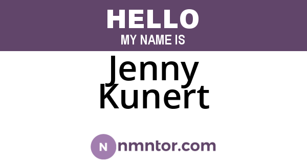 Jenny Kunert