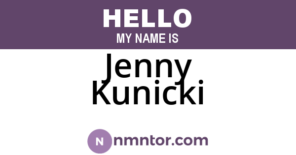 Jenny Kunicki