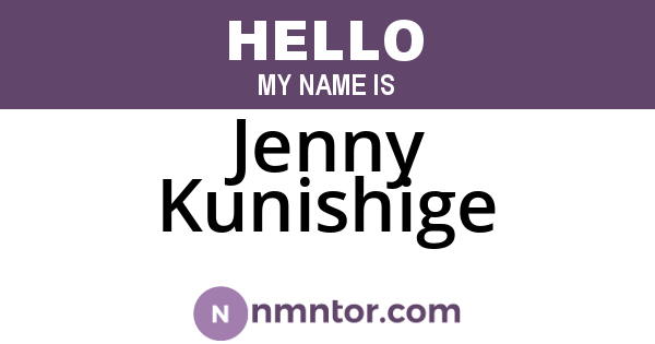 Jenny Kunishige