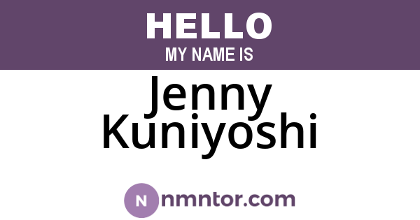 Jenny Kuniyoshi
