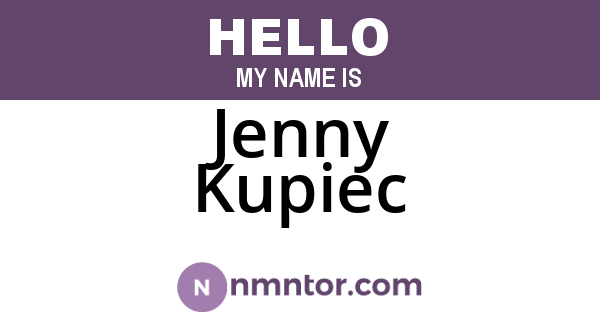 Jenny Kupiec
