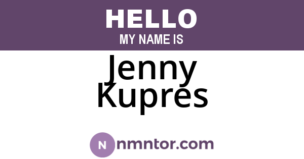 Jenny Kupres
