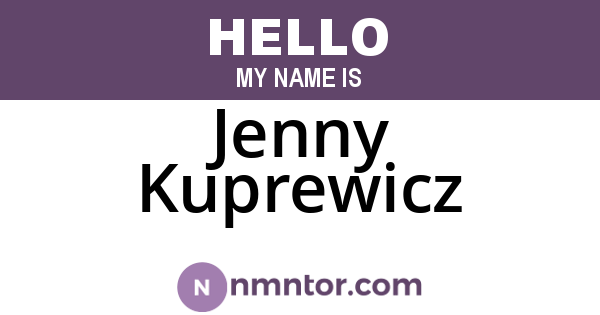 Jenny Kuprewicz