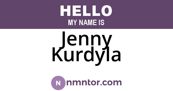 Jenny Kurdyla