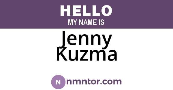Jenny Kuzma
