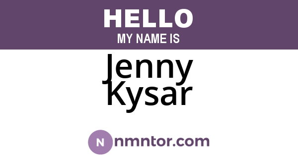 Jenny Kysar