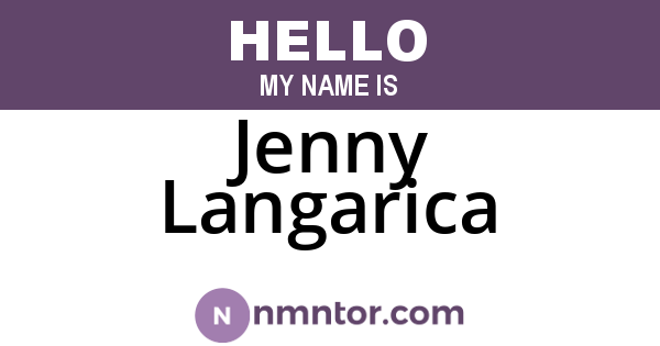 Jenny Langarica