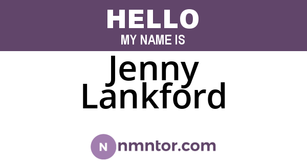 Jenny Lankford