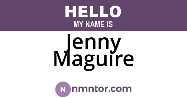 Jenny Maguire