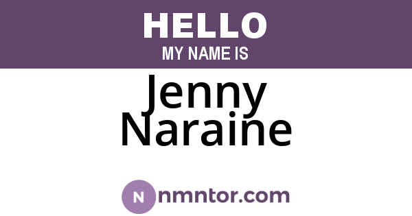 Jenny Naraine