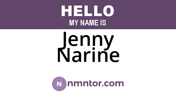 Jenny Narine