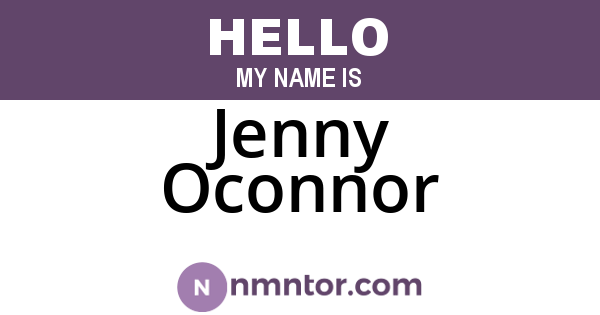 Jenny Oconnor