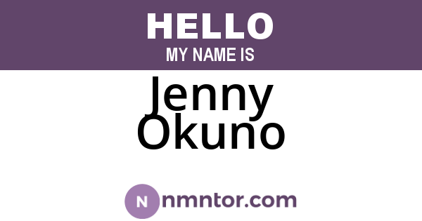 Jenny Okuno