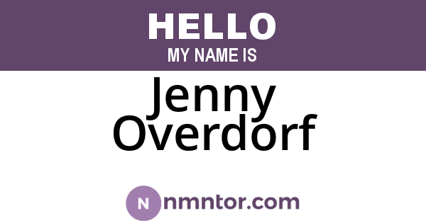 Jenny Overdorf