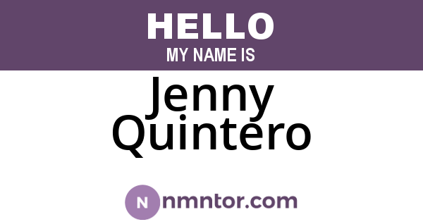 Jenny Quintero