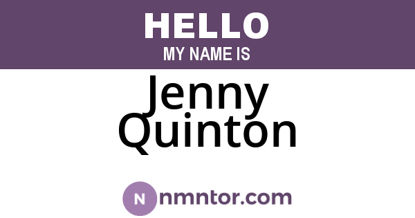 Jenny Quinton