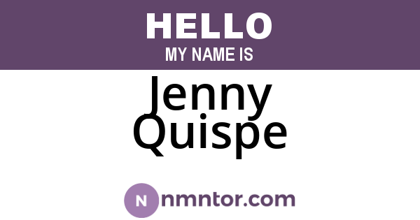Jenny Quispe
