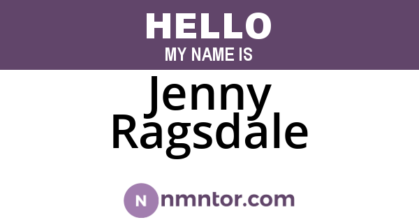 Jenny Ragsdale