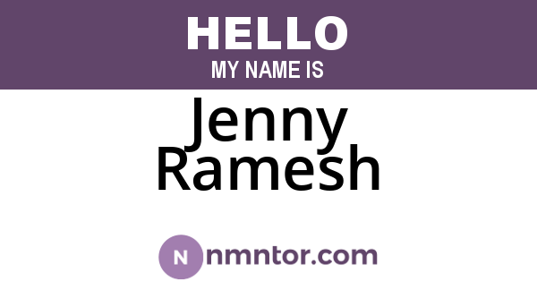 Jenny Ramesh