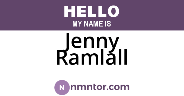 Jenny Ramlall
