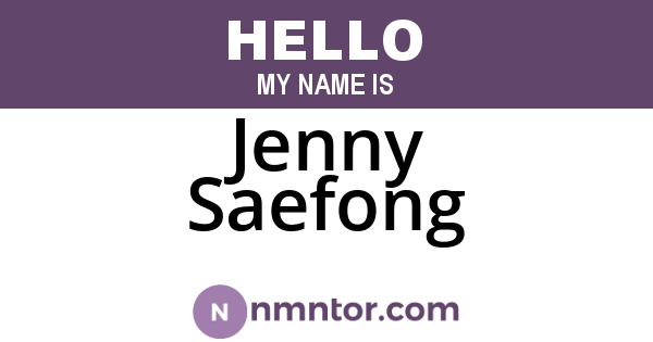 Jenny Saefong