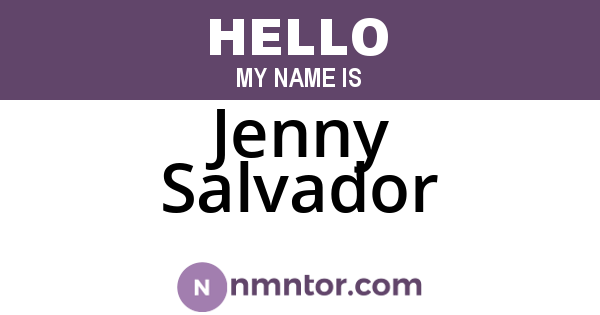 Jenny Salvador