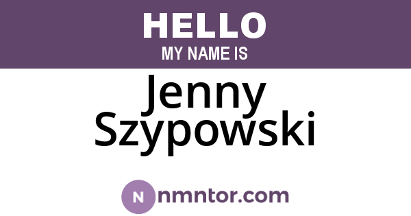 Jenny Szypowski