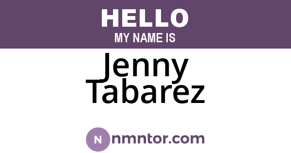 Jenny Tabarez