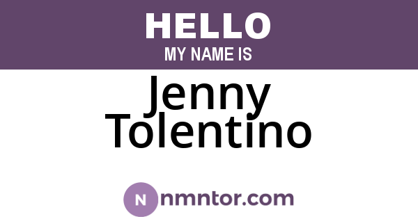 Jenny Tolentino