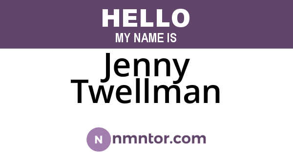 Jenny Twellman