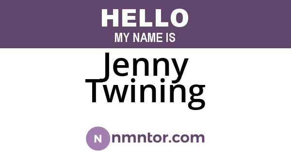 Jenny Twining