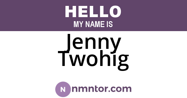 Jenny Twohig