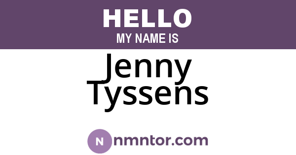 Jenny Tyssens