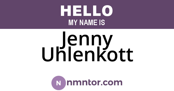 Jenny Uhlenkott