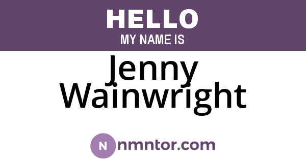 Jenny Wainwright