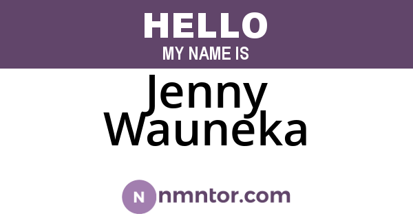 Jenny Wauneka