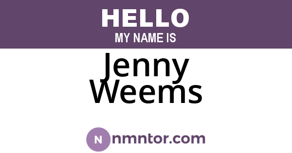 Jenny Weems