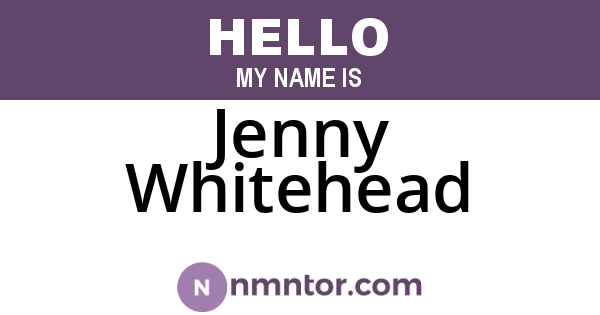 Jenny Whitehead