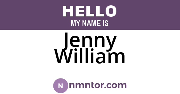Jenny William
