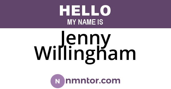 Jenny Willingham