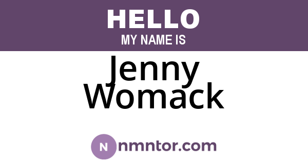 Jenny Womack