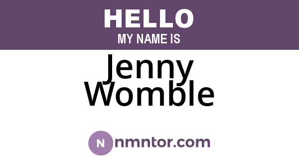 Jenny Womble