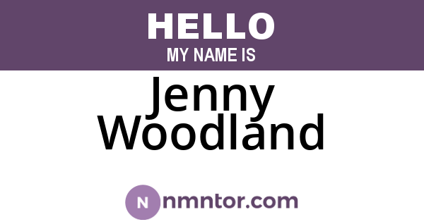 Jenny Woodland