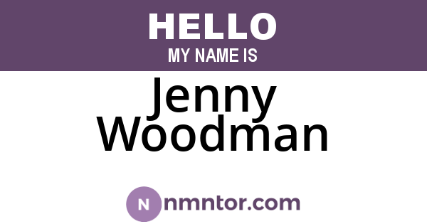 Jenny Woodman