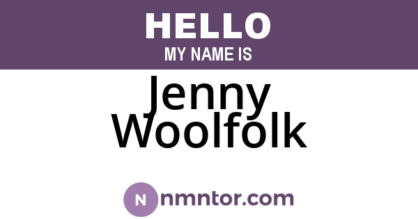 Jenny Woolfolk