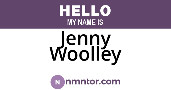 Jenny Woolley
