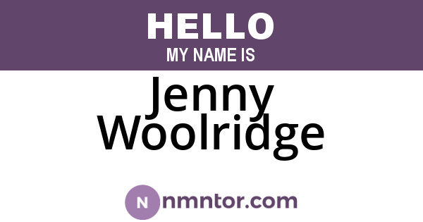 Jenny Woolridge